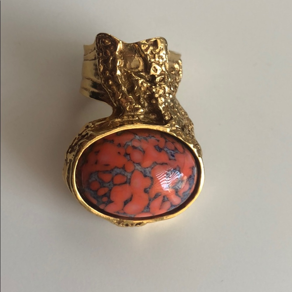 YSL Coral Arty Ring